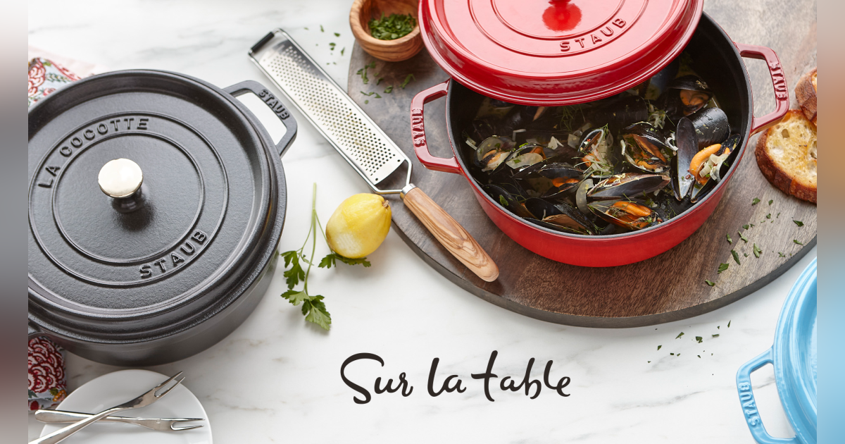 New &amp; Exclusive at Sur La Table: Staub 4-QT Shallow Round Dutch Oven ...